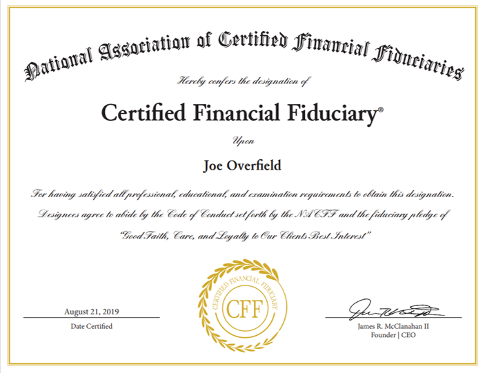 Certified Financial Fiduciary